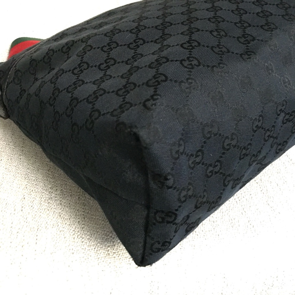 Authentic Gucci unisex messenger bag black monogram canvas - Picture 11 of 16